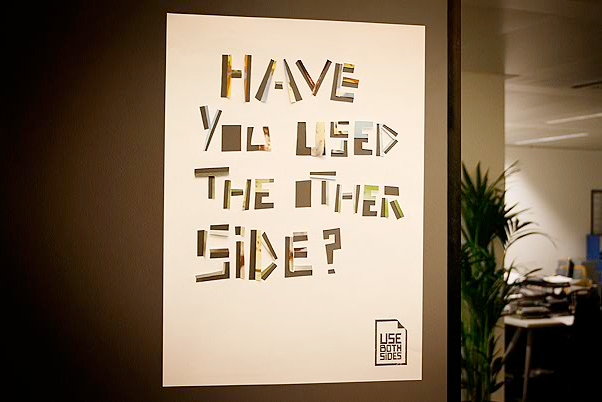 Poster Use Both Sides