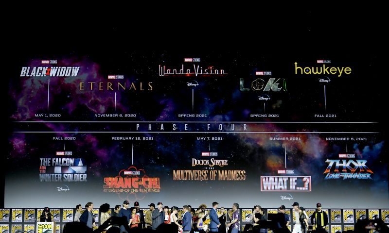 Marvel Fase 4 Universo Cinematrográfico Marvel UCM - Boteco Design (Foto por Kevin Winter/Getty Images)